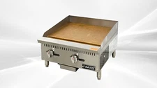 NSF 24" Manual Griddle Gas Griddle Flat Top Grill Stove Propane LP NAT NSF