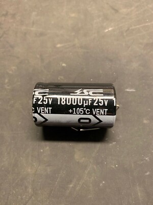 18000uF 25V Axial Capacitor - Bally Williams Data East - High Temp Fresh Stock