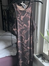 Brown marble dress