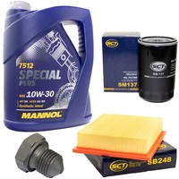 MotoröL Filter Set 10W30 5 Liter + ÖLablassschraube FüR VW Golf III 1.8 Synchro
