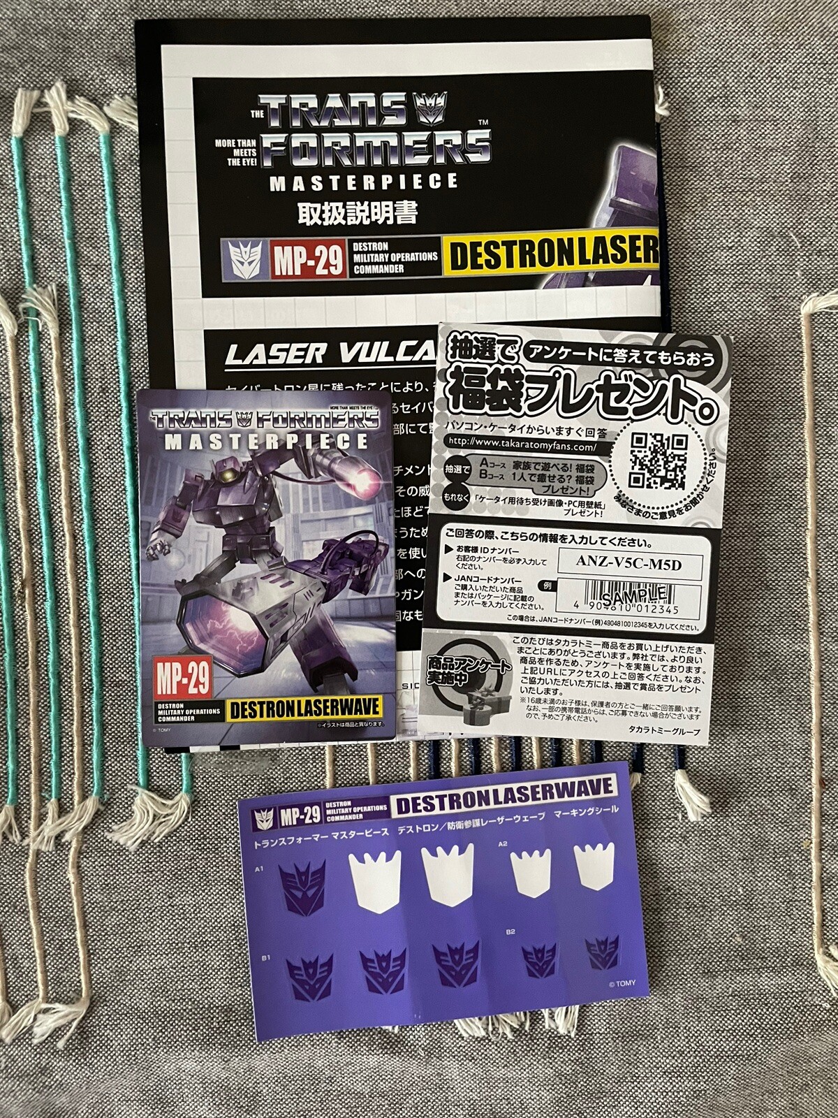 Transformers Masterpiece MP-29 Laserwave Destron Action Figure Takara tomy Open