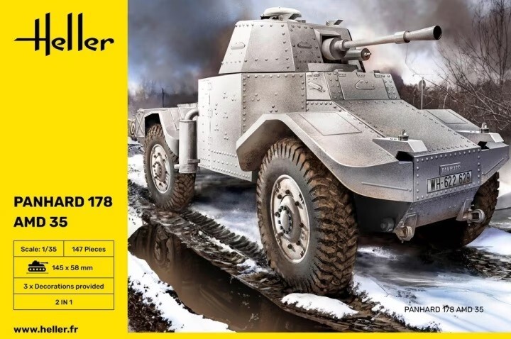 Heller 30325 1:35th scale Panhard 178 AMD 35