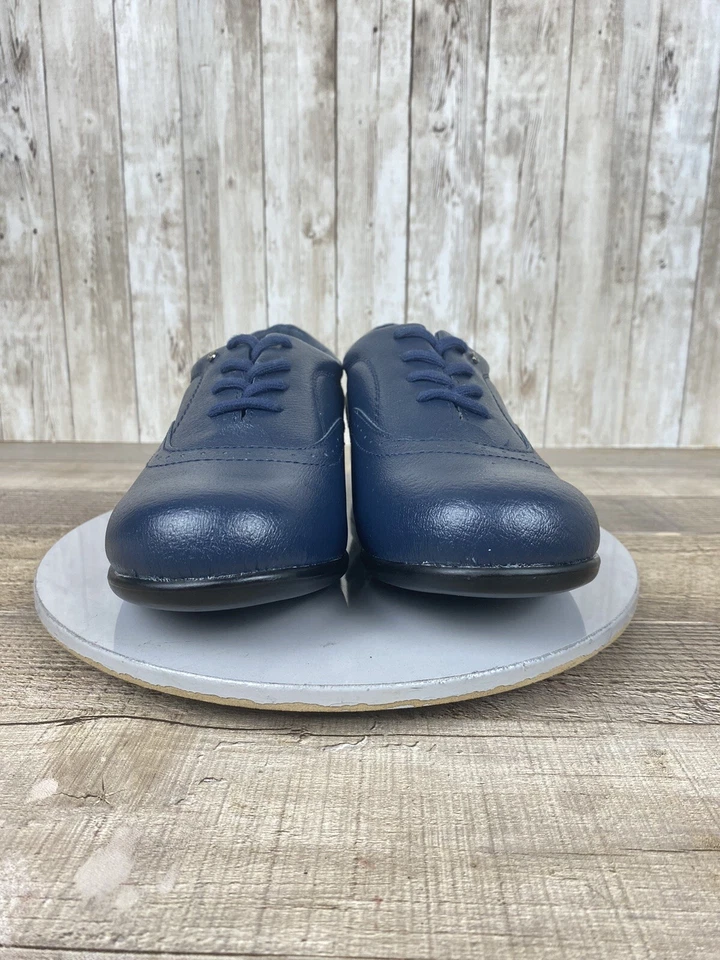 Dr. Scholl’s Women’s Navy Blue Oxford Comfort Shoes E6Y-15 Size 9W - Image 4 of 4