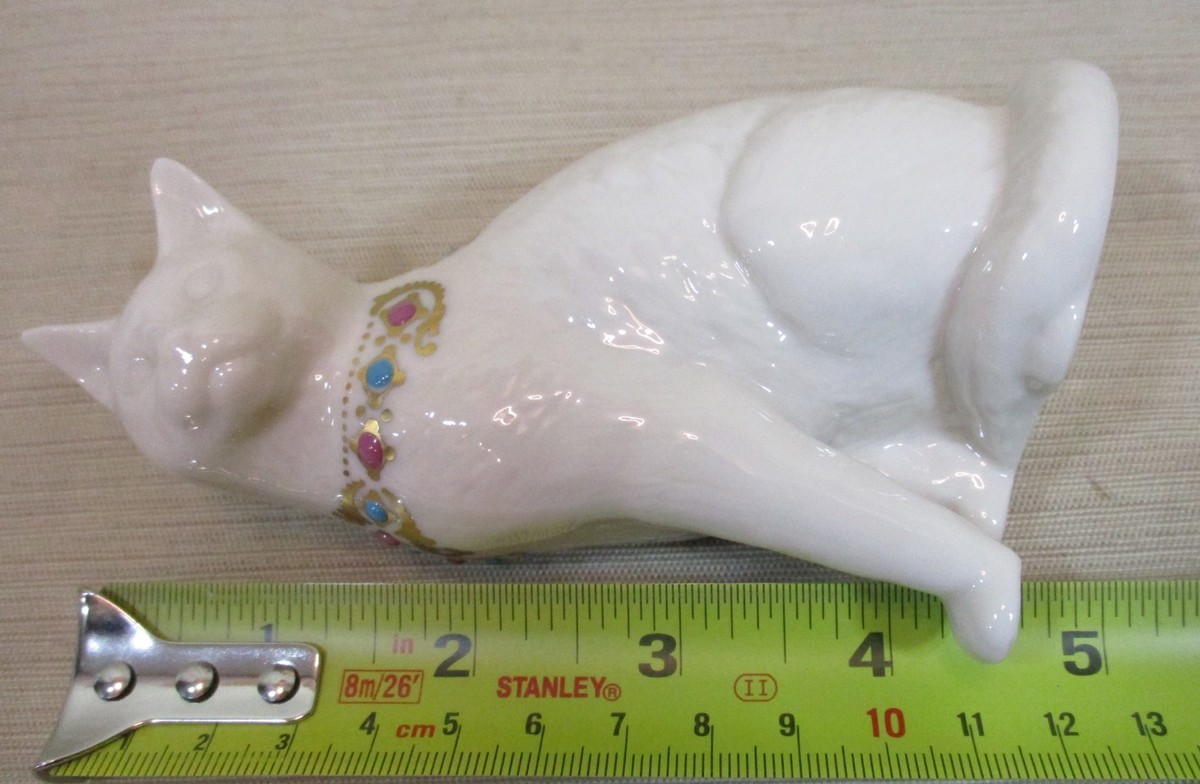 Lenox China Jewels Collection Sitting Cat Figurine Made In USA