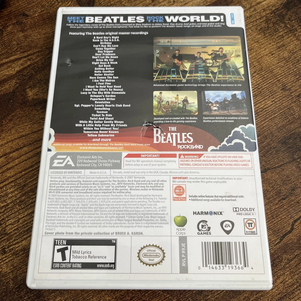 The Beatles Rockband Wii - Manual incluido Foto 4 de 4