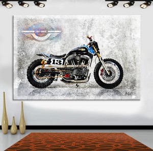 harley davidson leinwand
