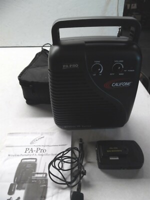Califone PA PRO Wireless PA System PA-10B 210.800Mhz