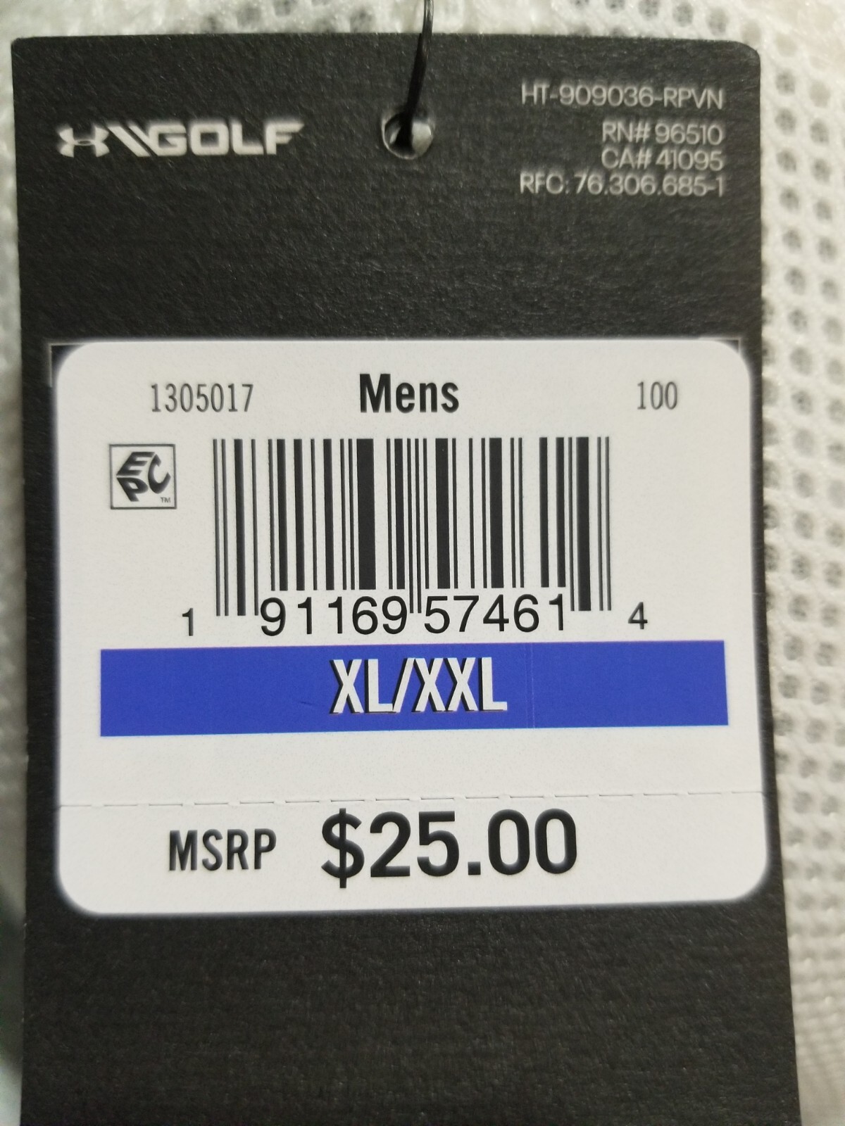 Under Armour Microthread Golf Mesh Cap 1305017 100 Size XL/2XL