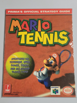 Mario Tennis Prima's Official Strategy Guide (2000) Brand New USA Paperback