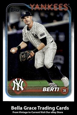 2024 Topps Update Jon Berti #US124 New York Yankees MLB Baseball 