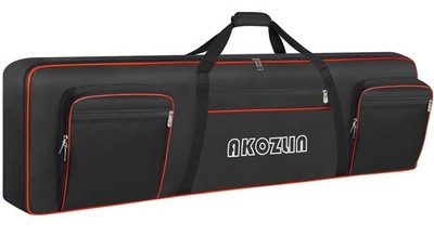 88 Keys Electric Piano Keyboard Gig Bag with Adjustable Straps and 5-Pocket f...