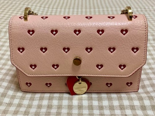 Jimmy Choo Women Bag Shoulder Heart Star Chain VHTF Designer Collection Popular