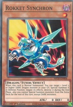 YuGiOh Rokket Synchron MP20-EN006 Common Englisch Neu 1st