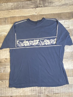BUM Equipment Vintage 90s Floral Beach Surf Skate Graphic T-shirt Mens 2XL Blue