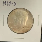 1964 D Kennedy Silver Toned Half Dollar  AU