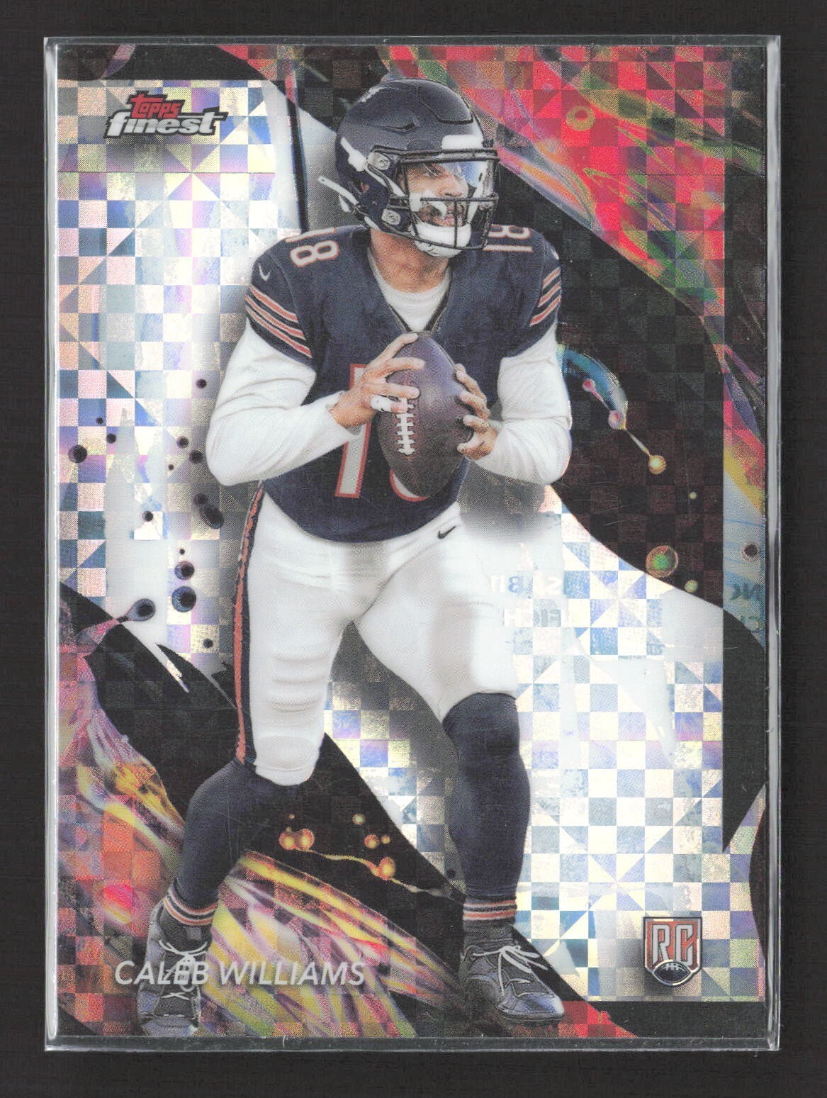 2024 Topps Finest - Uncommon Caleb Williams #161 Checkerboard Refractor (RC)