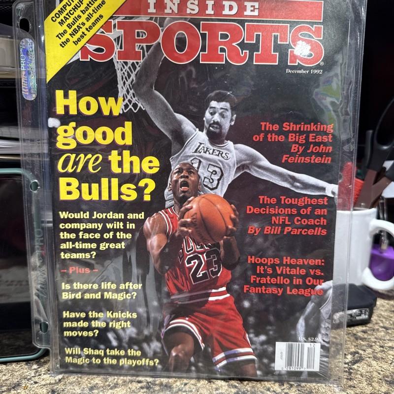 Inside Sports Magazine December 1992 Michael Jordan Wilt Cha Cover Chicago Bulls