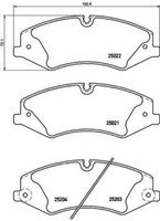 Bremsbelagsatz, Scheibenbremse P 44 022 Brembo FüR Land Rover