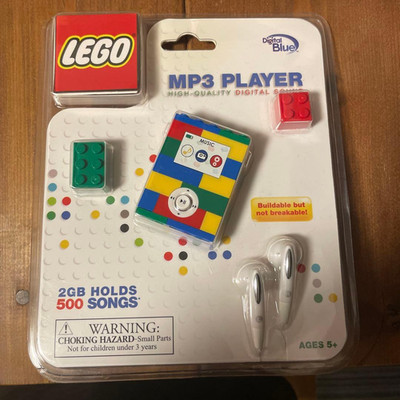 LEGO Digital Blue MP3 Player 2GB Classic Brick Toy Audio Music Multicolor New