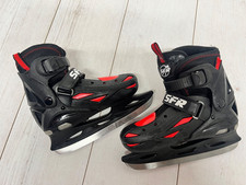 SFR ECLIPSE ICE SKATES KIDS ADJUSTABLE - Black