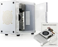 Mini PC Case for Raspberry Pi 5   Side Door Access with Official Active Cooler I