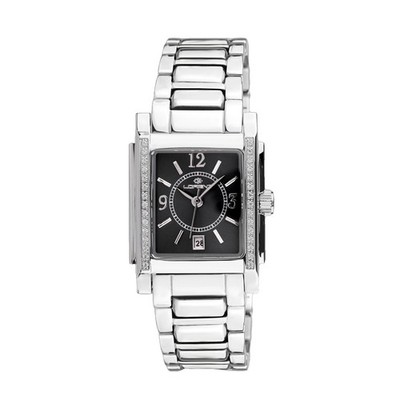 Lorenz Diva Square 030256EE Klassische Damenuhr mit rechteckigem Gehäuse