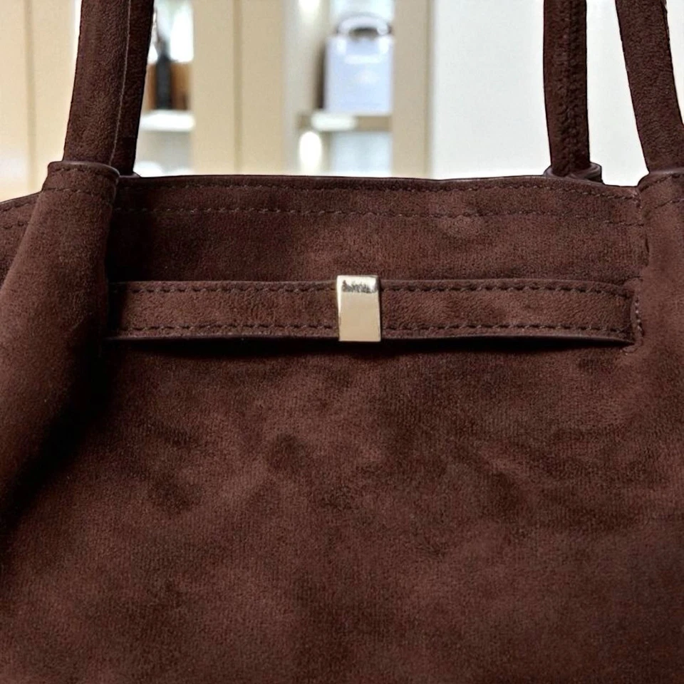 Nuevo Bolso de Hombro de Gamuza Marrón Chocolate Diseñador Lujo Moda Bolso de Mano Otoño Vintage Foto 3 de 4