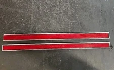 Vintage Style 5/8" Maroon & Chrome Side Body Trim Molding