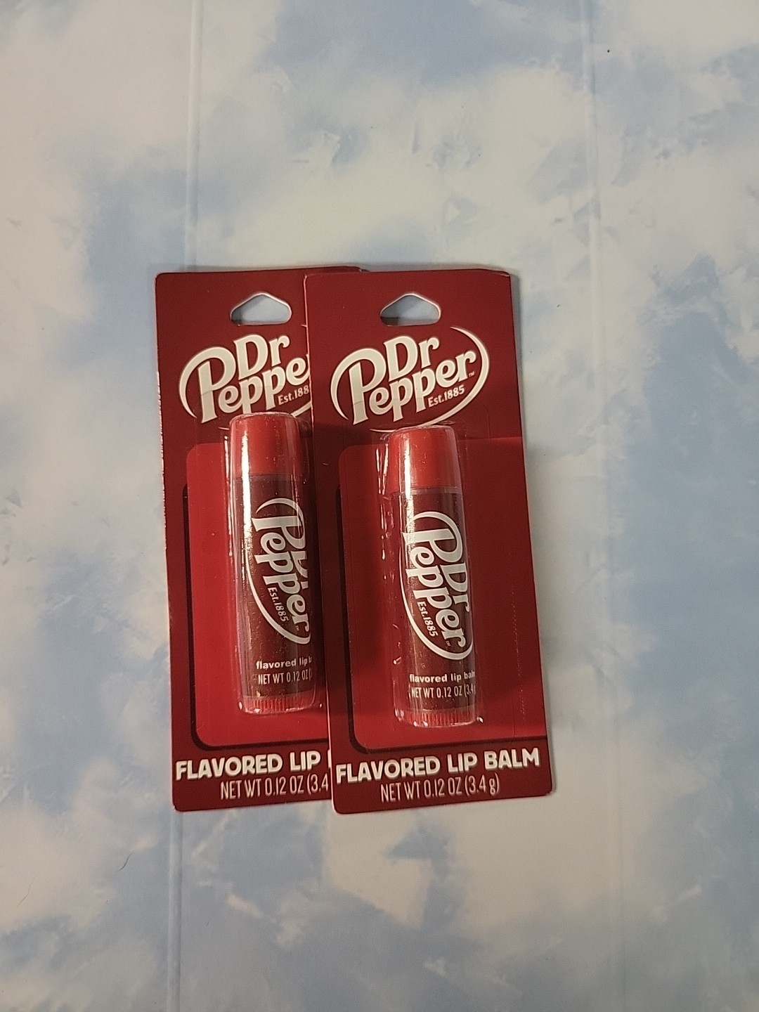 LOT OF 2 NEW Taste Beauty Dr Pepper Flavored Lip Balms With Original Box