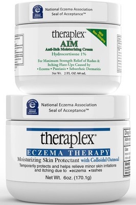 Theraplex Eczema Treatment Bundle - AIM Itching Cream (3 Oz) & Eczema...