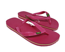Havaianas Originals Youth Girls Size 4/5Y Rose Pink Slip On Flip Flop Sandals