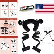 BDSM Sex Restraint Kit with Comfortable Pillow and Adjustable Cuffs for Couples