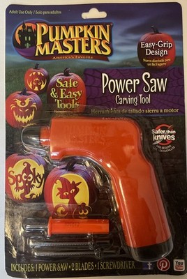 Pumpkin Masters Power Saw Pumpkin Carving Tool Set Screwdriver + Blades - NEW!