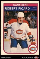 1982 O-Pee-Chee #190 Robert Picard Canadiens 6 - EX/MT