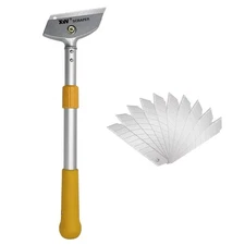 Razor Blade Scraper Ith Adjustable Handle 23" Long Handle Heavy Duty Floor Scrap
