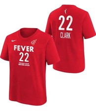 Nike Girls Indiana Fever Caitlin Clark #22 Rebel  Shirt M (10/12) Brand New