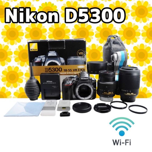 Rare gray color Wi-Fi Nikon D5300 SLR camera