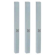 3pcs Sharpening Stones 240 Grit 150x12x12mm Green Silicon Carbide Whetstone