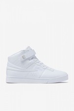 FILA Men's Vulc 13 High Top Sneaker White/White/White - 1CM00347-100, White/Whit