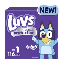 Luvs Pro Level Leak Protection Diapers Big Pack - Size 1 -