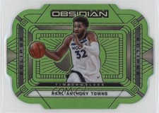 2020 Panini Obsidian Eclipse Electric Etch Green Flood Karl-Anthony Towns 1o96