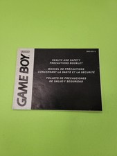 Game Boy Consumer Precautions DMG-USA-12 MANUAL ONLY Authentic Original
