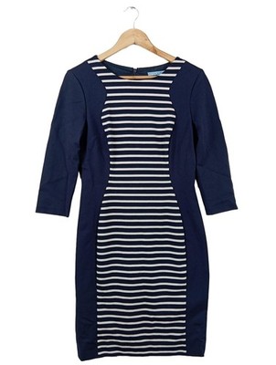 ANTONIO MELANI Bleistiftkleid Damen Kleid Gr. DE 40 blau-weiß Elegant