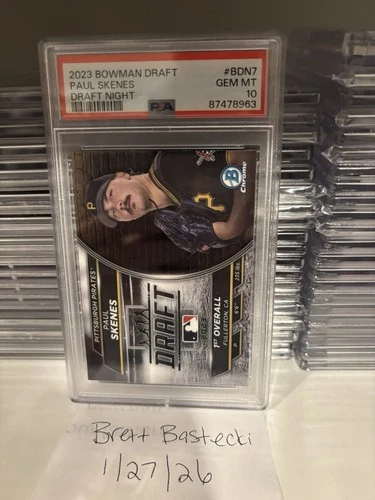 2023 Bowman Draft Bowman Draft Night Paul Skenes #BDN-7 (RC) PSA10