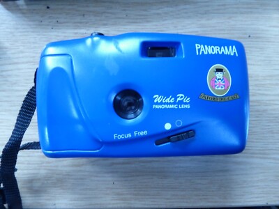Panorama Wide Pic Film 35mm Kamera blau voll funktionsfähig Schnäppchen