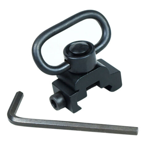 Quick Release QD Sling Swivel Attachment Adapter For 20mm Picatinny Rail - Picture 1 of 5