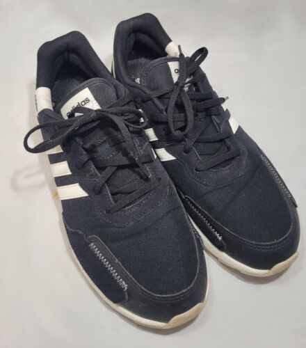 Chaussures de course à rayures adidas Retrorun femme noir blanc alumine taille US 10 - Photo 1 sur 4