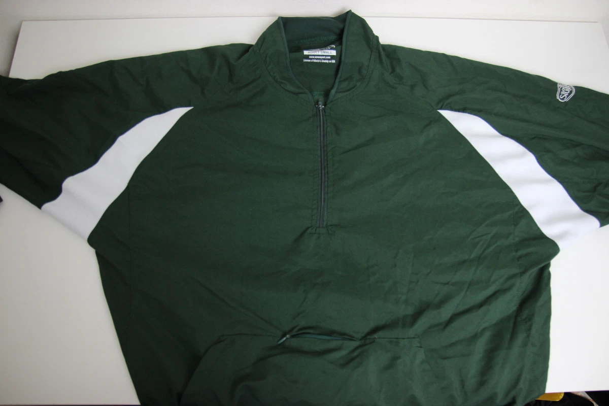 Louisville Slugger Windbreaker 1/4 Zip Batting Cage S/S Pullover Mens  Med--NWOT