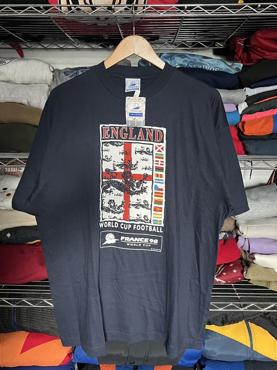 Vintage 1994 England FIFA World Cup France Shirt Dead Stock W Tags