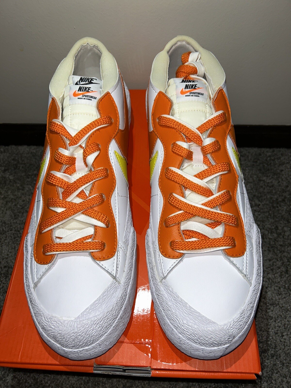 SACAI X NIKE Taglia 13 Nike Sacai x Blazer arancione basso magma